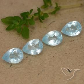 Shop natural 3.19ct Bleu ciel Topaze gems, En forme de poire, from Brésil at GemSelect. In stock, global shipping!
