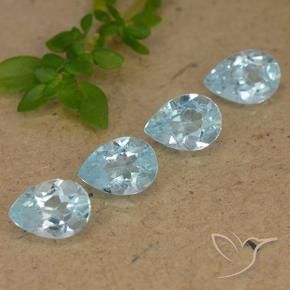 Shop natural 3.21ct Bleu ciel Topaze gems, En forme de poire, from Brésil at GemSelect. In stock, global shipping!