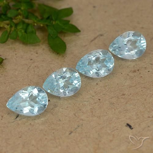 Shop natural 3.09ct Bleu ciel Topaze gems, En forme de poire, from Brésil at GemSelect. In stock, global shipping!