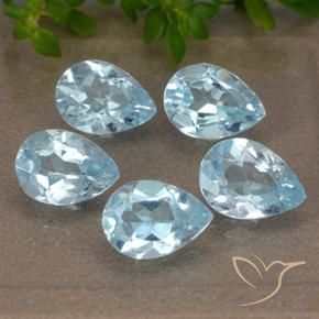 Shop natural 4.12ct Bleu ciel Topaze gems, En forme de poire, from Brésil at GemSelect. In stock, global shipping!
