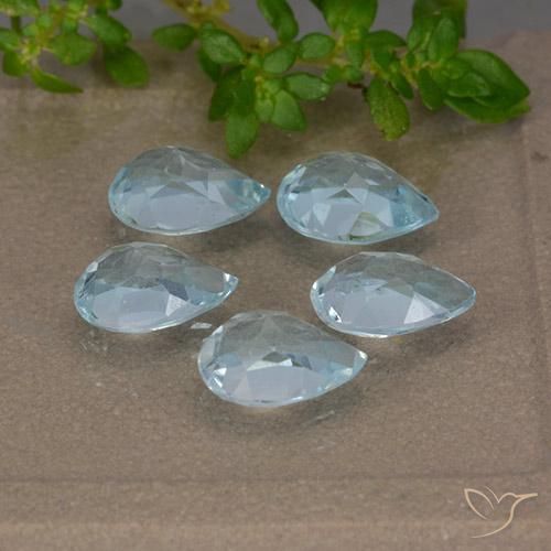 Shop natural 4.29ct Bleu ciel Topaze gems, En forme de poire, from Brésil at GemSelect. In stock, global shipping!