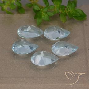 Shop natural 4.26ct Bleu ciel Topaze gems, En forme de poire, from Brésil at GemSelect. In stock, global shipping!
