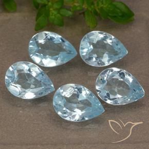 Shop natural 4.05ct Bleu ciel Topaze gems, En forme de poire, from Brésil at GemSelect. In stock, global shipping!