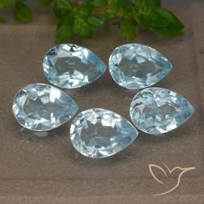 Shop natural 4.06ct Bleu ciel Topaze gems, En forme de poire, from Brésil at GemSelect. In stock, global shipping!