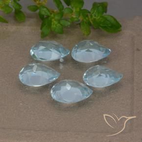 Shop natural 4.06ct Bleu ciel Topaze gems, En forme de poire, from Brésil at GemSelect. In stock, global shipping!