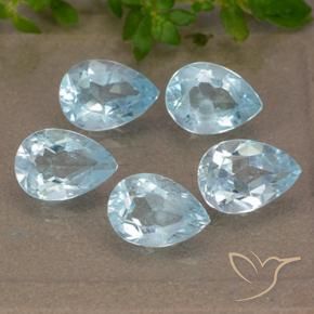 Shop natural 4.36ct Bleu ciel Topaze gems, En forme de poire, from Brésil at GemSelect. In stock, global shipping!