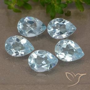 Shop natural 3.75ct Bleu ciel Topaze gems, En forme de poire, from Brésil at GemSelect. In stock, global shipping!