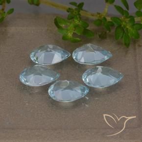 Shop natural 3.75ct Bleu ciel Topaze gems, En forme de poire, from Brésil at GemSelect. In stock, global shipping!