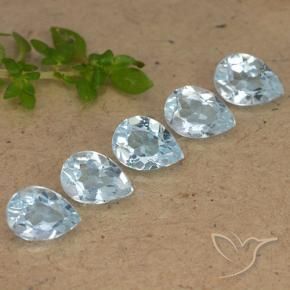 Shop natural 4.24ct Bleu ciel Topaze gems, En forme de poire, from Brésil at GemSelect. In stock, global shipping!