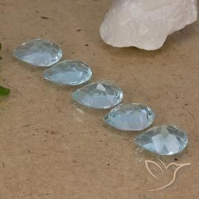 Shop natural 3.87ct Bleu ciel Topaze gems, En forme de poire, from Brésil at GemSelect. In stock, global shipping!