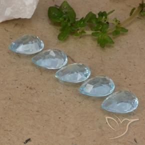 Shop natural 4.20ct Bleu ciel Topaze gems, En forme de poire, from Brésil at GemSelect. In stock, global shipping!