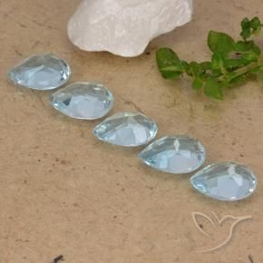 Shop natural 4.16ct Bleu ciel Topaze gems, En forme de poire, from Brésil at GemSelect. In stock, global shipping!
