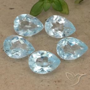 Shop natural 3.95ct Bleu ciel Topaze gems, En forme de poire, from Brésil at GemSelect. In stock, global shipping!
