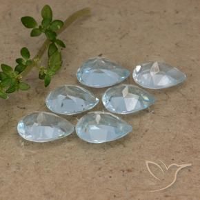 Shop natural 5.02ct Bleu ciel Topaze gems, En forme de poire, from Brésil at GemSelect. In stock, global shipping!