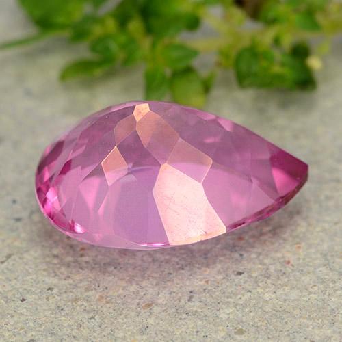 Topaze Magenta profond naturelle En forme de poire, 6.57 ct, VVS-VS