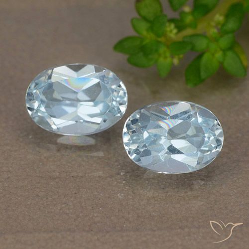2.11ctw Naturel Bleu ciel Topaze, ovale, VVS-VS