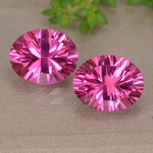6.02ctw Naturel Rose moyen-foncé Topaze, ovale, VS