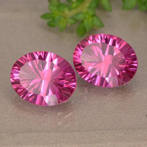 Shop natural 6.02ct Rose moyen-foncé Topaze gems, ovale, from Brésil at GemSelect. In stock, global shipping!