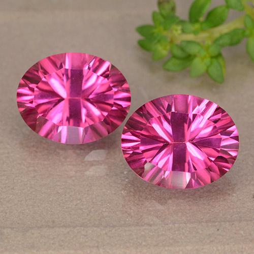 6.30ctw Naturel Rose moyen-foncé Topaze, ovale, VS