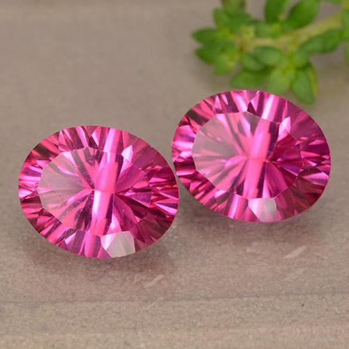 Shop natural 6.30ct Rose moyen-foncé Topaze gems, ovale, from Brésil at GemSelect. In stock, global shipping!