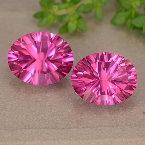 Achetez naturel 6,13ct rose topaze gems, coupe ovale, en provenance brésil chez gemselect. en stock, livraison internationale!