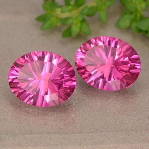 Achetez naturel 6,13ct rose topaze gems, coupe ovale, en provenance brésil chez gemselect. en stock, livraison internationale!