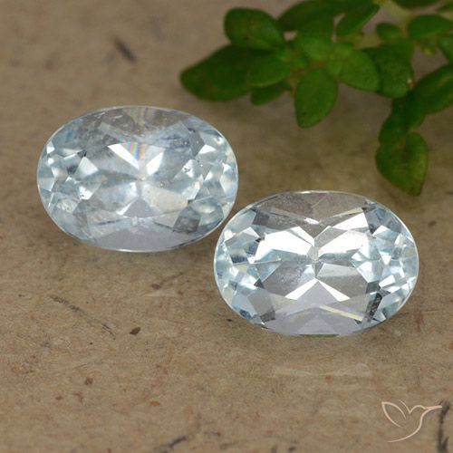 2.19ctw Naturel Bleu ciel Topaze, ovale, VS