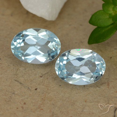 1.80ctw Naturel Bleu ciel Topaze, ovale, VVS-VS