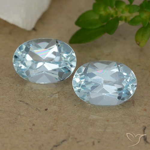 2.18ctw Naturel Bleu ciel Topaze, ovale, VVS-VS