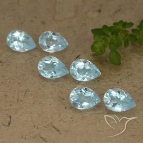 Shop natural 4.09ct Bleu ciel Topaze gems, En forme de poire, from Brésil at GemSelect. In stock, global shipping!