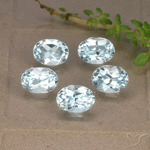 5.18ctw Naturel Bleu ciel Topaze, ovale, VVS-VS