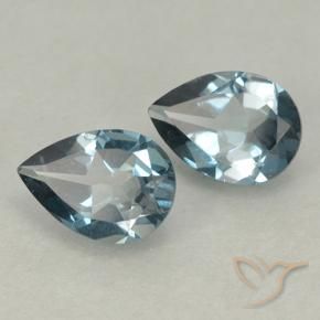 Shop natural 1.47ct Bleu Londres Topaze gems, En forme de poire, from Brésil at GemSelect. In stock, global shipping!