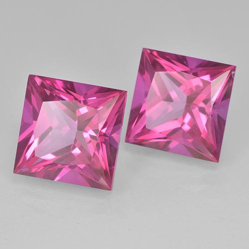 Shop natural 12.52ct Rose foncé Topaze gems, Carré, from Brésil at GemSelect. In stock, global shipping!