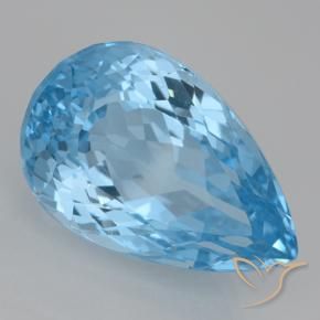 Topaze Bleu Suisse naturelle En forme de poire, 28.27 ct, VVS