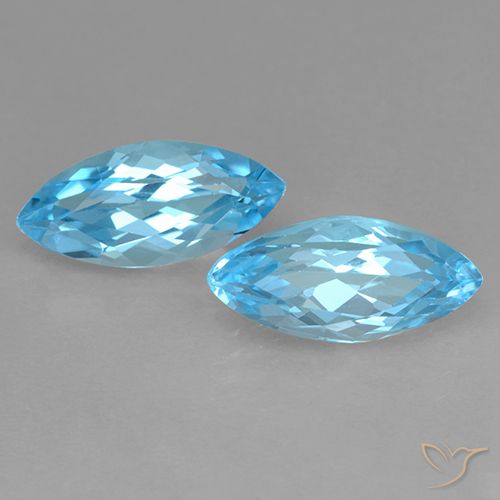 Shop natural 7.75ct Bleu Suisse Topaze gems, Marquise, from Brésil at GemSelect. In stock, global shipping!