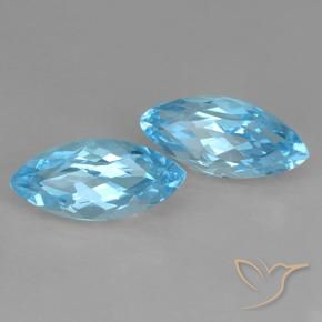Shop natural 7.75ct Bleu Suisse Topaze gems, Marquise, from Brésil at GemSelect. In stock, global shipping!
