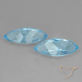 Shop natural 7.75ct Bleu Suisse Topaze gems, Marquise, from Brésil at GemSelect. In stock, global shipping!