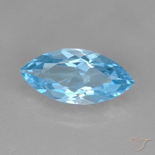 3.51ct Naturel Bleu ciel Topaze, Marquise, VVS-VS