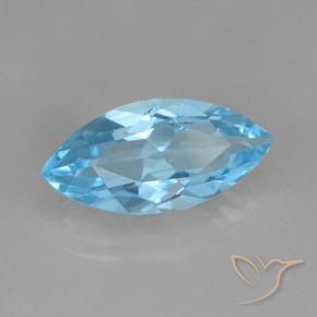 Topaze Bleu ciel naturelle Marquise, 3.51 ct, VVS-VS