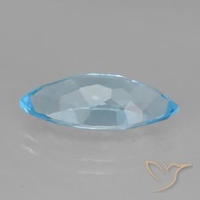 Topaze Bleu ciel naturelle Marquise, 3.82 ct, VVS-VS