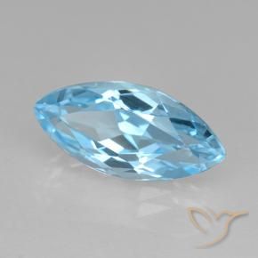 Topaze Bleu ciel naturelle Marquise, 4.01 ct, VVS-VS