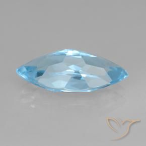 Topaze Bleu ciel naturelle Marquise, 3.69 ct, VVS-VS