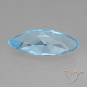 Topaze Bleu ciel naturelle Marquise, 4.07 ct, VVS-VS