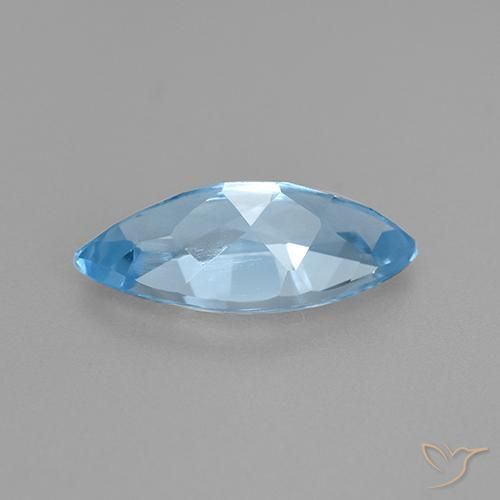 Topaze Bleu ciel naturelle Marquise, 3.75 ct, VVS-VS