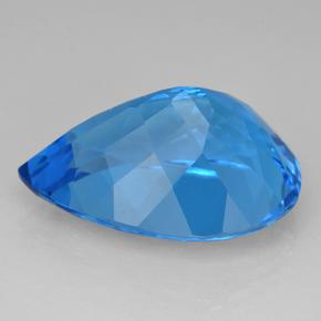 Topaze Bleu Suisse naturelle En forme de poire, 25.96 ct, VVS