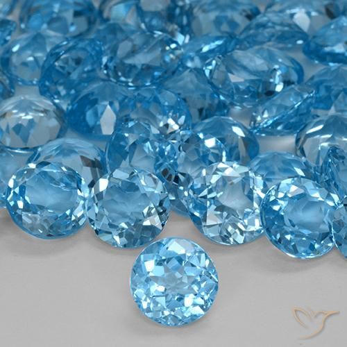 Topaze Bleu Suisse naturelle Tour, 2.23 ct, VVS-VS