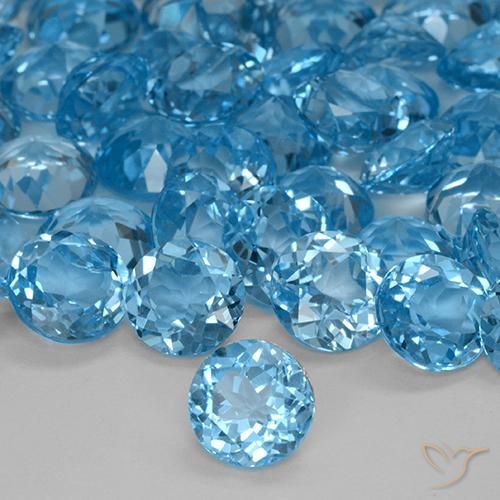 Topaze Bleu Suisse naturelle Tour, 2.23 ct, VVS-VS