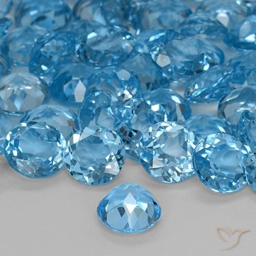 Topaze Bleu Suisse naturelle Tour, 2.23 ct, VVS-VS
