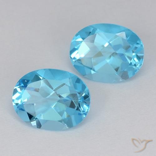 Shop natural 4.16ct Bleu Suisse Topaze gems, ovale, from Brésil at GemSelect. In stock, global shipping!