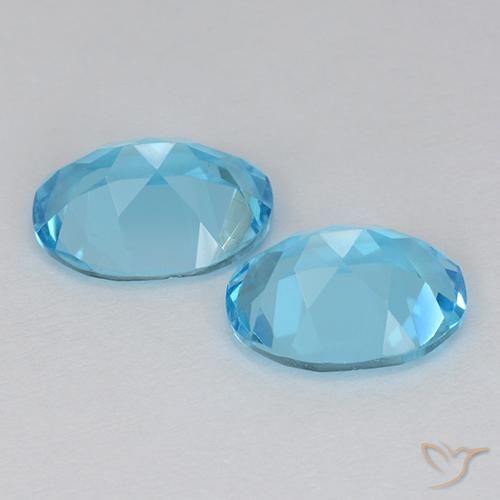 Shop natural 4.16ct Bleu Suisse Topaze gems, ovale, from Brésil at GemSelect. In stock, global shipping!